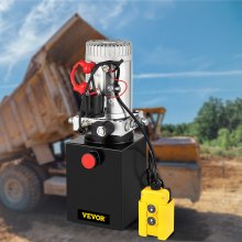 VEVOR 4 Quart Single Acting Hydraulic Dump Trailer Power Unit Lift Remote