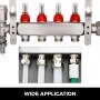 4 Branch Pex Radiant Floor Heating Stainless Steel Manifold Kit 3/4" Pex