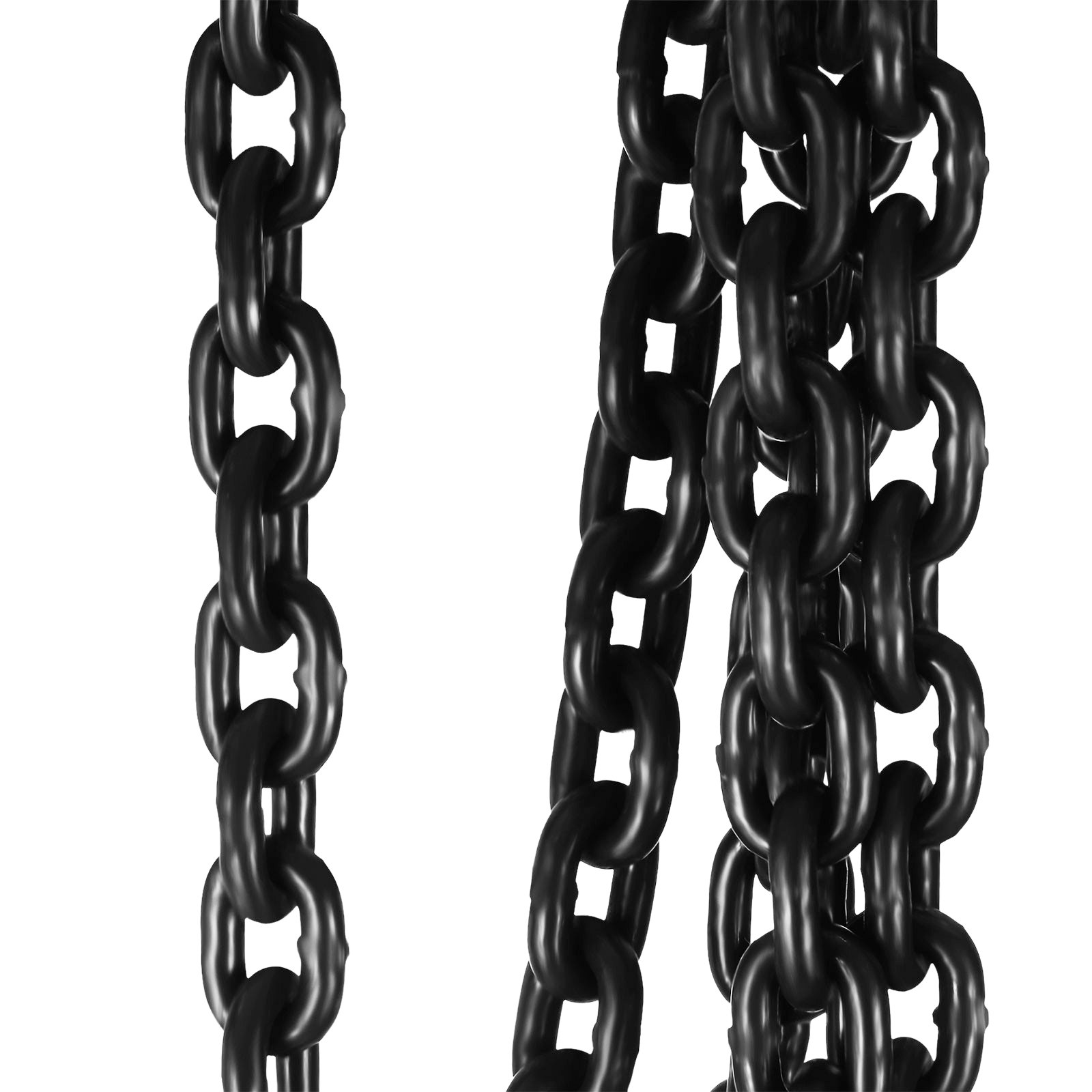 VEVOR 4M Lifting Chain Sling, 8MM Hanging Lift Chain, 5T Capacity G80 Alloy Steel Engine Chain Hoist Lifts Heavyy Duty 5 Ton with 4 Leg Grab Hooks and Adjuster