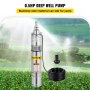 1200l/h 240v Farm & Ranch Electric Submersible Pump 370w Deep Well Water Pump 4"