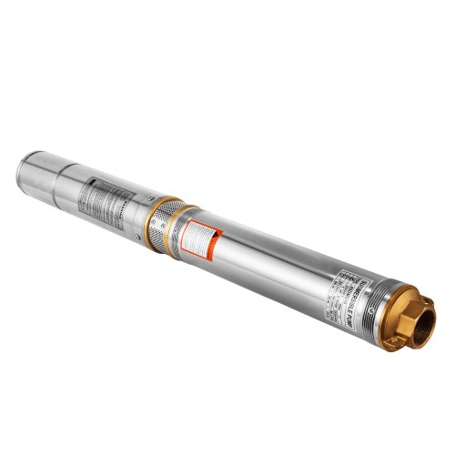 VEVOR Well Pump 0.75 HP 220V Submersible Well Pump 2620ft Head 96 L/min Stainless Steel Deep Well Pump for Industrial and Home Use