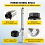 VEVOR Well Pump 3 HP 220V Submersible Well Pump 630ft Head 42GPM Stainless Steel Deep Well Pump for Industrial and Home Use