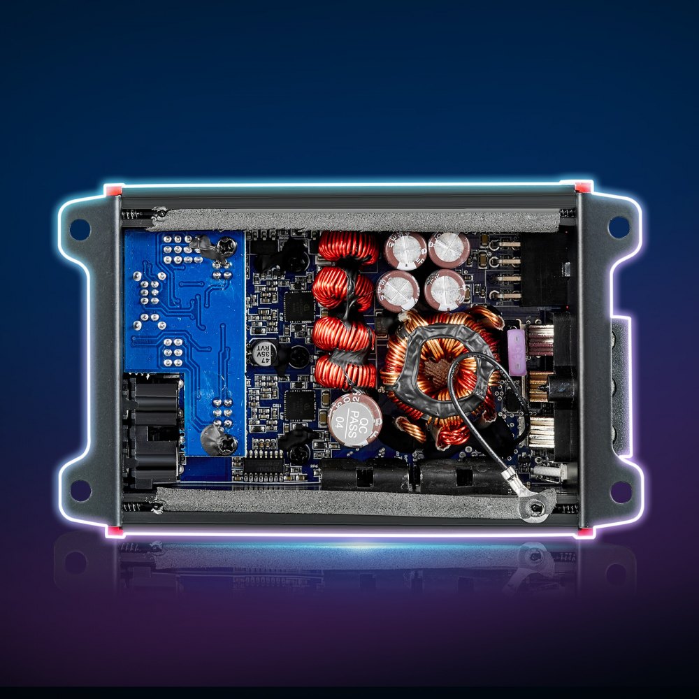 VEVOR Car Audio Amplifier, 4-Channel Bridgeable Car Amplifier, Multichannel Class D Stereo Amp, Max. 4 x 120W at 4 Ohms / 4 x 200W at 2 Ohms, High Output, for SUVs, Pickups, and Off-Road Vehicles