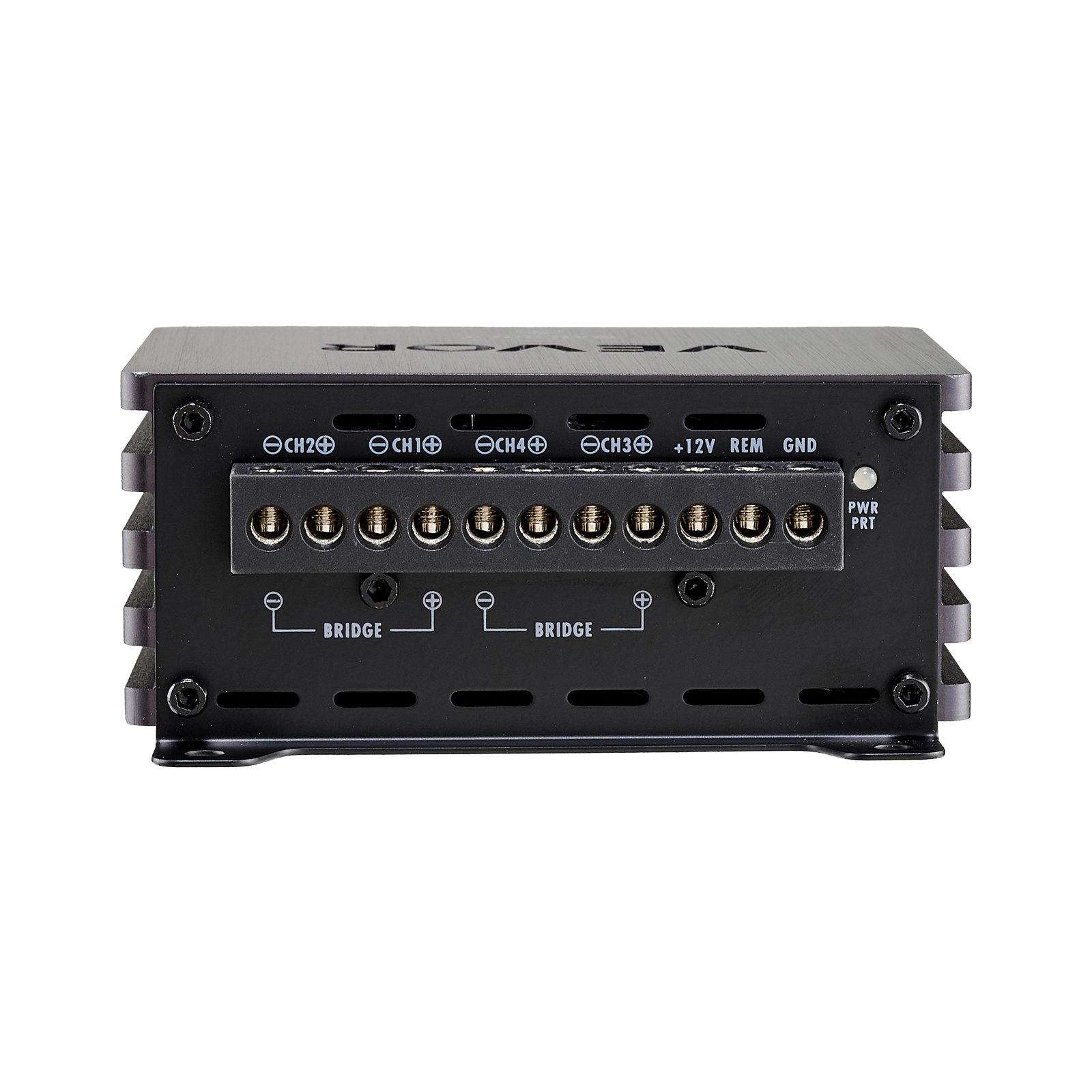 VEVOR Car Audio Amplifier, 4-Channel Bridgeable Car Amplifier, Multichannel Class D Stereo Amp, Max. 4 x 110W at 4 Ohms / 4 x 160W at 2 Ohms, High Output, for SUVs, Pickups, and Off-Road Vehicles