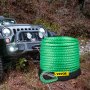 VEVOR Green Synthetic Winch Line 5/16 Inch X100FT Synthetic Winch Rope 12000 LBS Tow Rope for Car with Sheath (100ft)