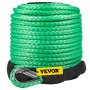 VEVOR Green Synthetic Winch Line 5/16 Inch X100FT Synthetic Winch Rope 12000 LBS Tow Rope for Car with Sheath (100ft)
