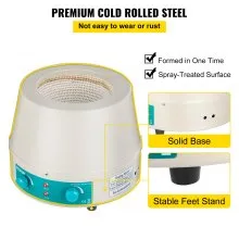 VEVOR 500ml Magnetic Stirrer Heating Mantle 250W Heating Mantle Stirrer Digital Display for Round Bottom Flask