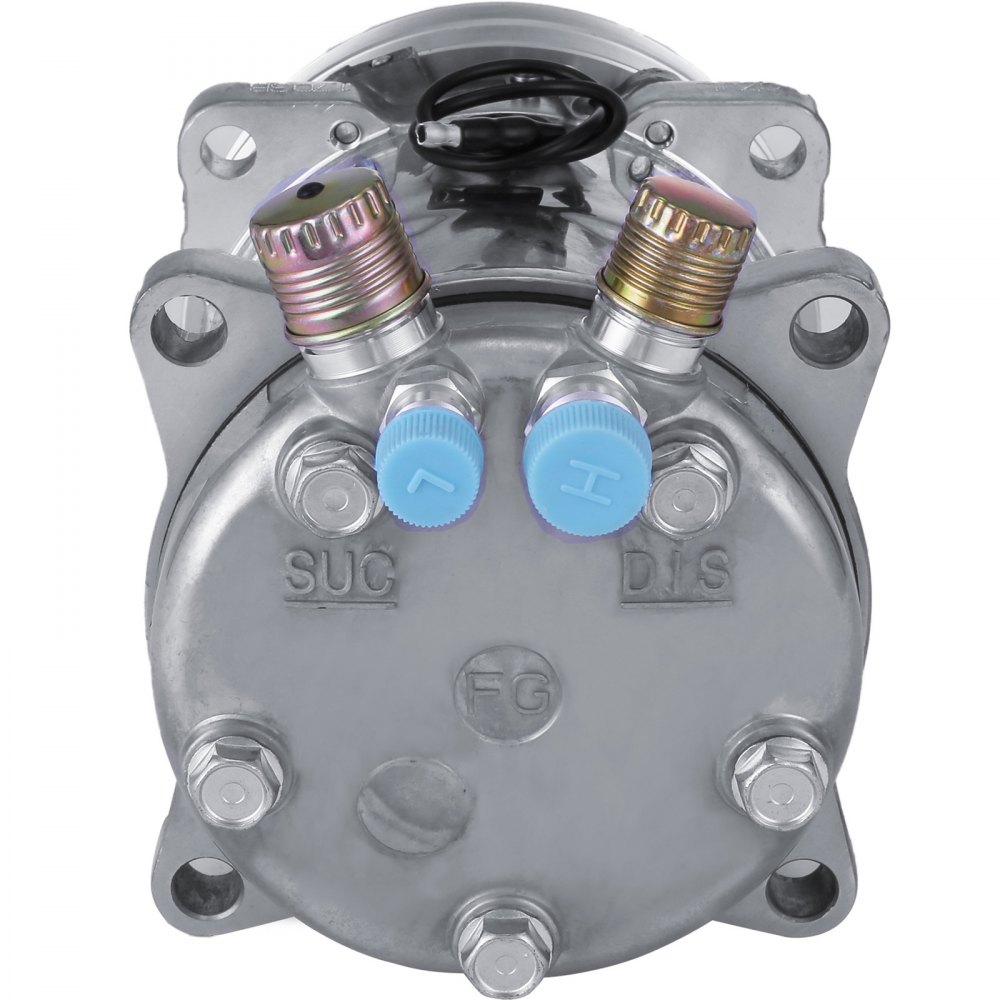 Vevor AIR CONDITION COMPRESSORS SANDEN 508 STYLE NATURAL FINISH V BELT FLARE FITTINGS