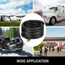 VEVOR RV Power Cord 50Ft 40 Amp RV Extension Cord AWG8 40 amp rv Extension Cord Truck Trailer Motorhome Camper RV Cord Grip Handles Camper Trailer Power Supply Cable