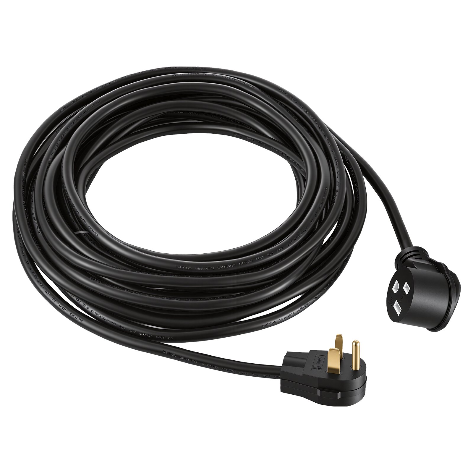 VEVOR Welder Extension Cord, 30 Amp 50 ft, Extension Cord for Portable Welders, NEMA 6-50P, 10/3 AWG, 250V, 7500W Heavy Duty Pure Copper Welder Cable, for Outdoor MIG TIG Plasma, STW Weather-proof