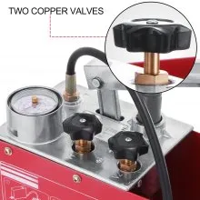 VEVOR Hydraulic Pressure Test Pump 50 Bar Hand Pressure Test Pump 726 PSI 3.2 Gallon Tank 45ML 1/2" BSP Hydrostatic Test Pump for Pipeline Pressure Container Irrigation Firemen (Test Pump 50 Bar)