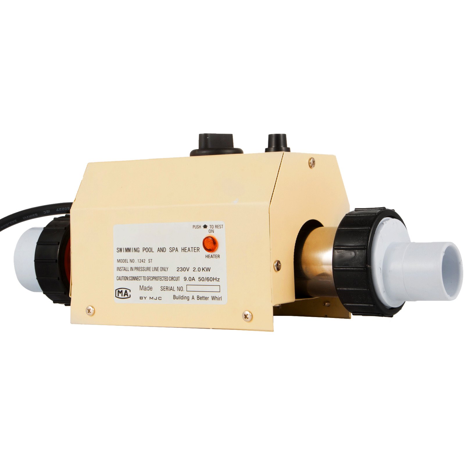 2kw Hot Tub Electric Water Heater Thermostat For Swimming Pool & Bath Spa