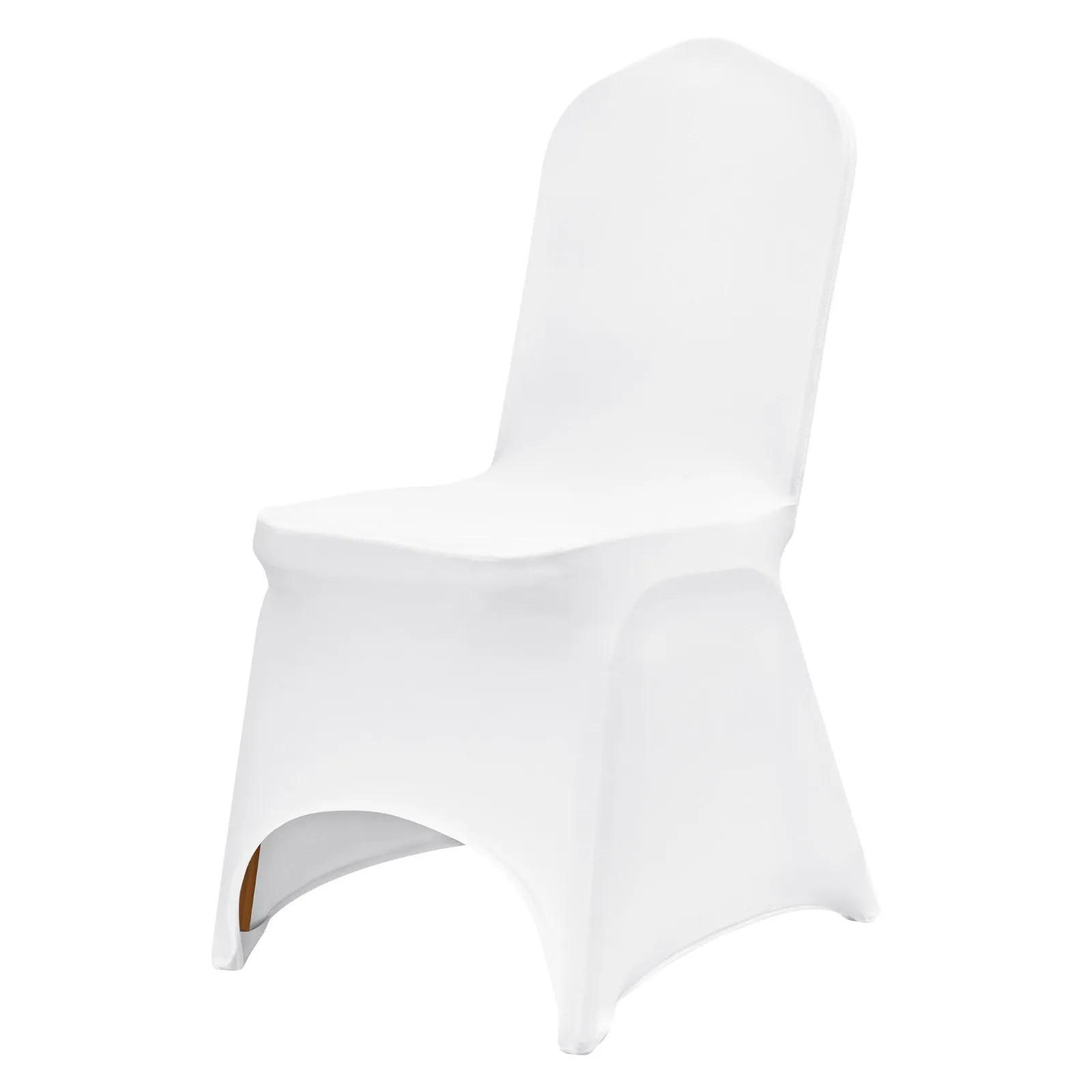 white chair fitted with sleek VEVOR chair covers.