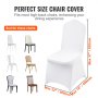 VEVOR chair covers on high-back chairs enhance your dining experience with a perfect fit.