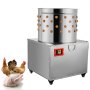 VEVOR Stainless Steel Chicken Plucker 20 Inch Barrel Diameter De-Feather Remover Poultry Machine 1500W 275R/min Barrel Diameter Heavy Duty Feather Plucking Machine