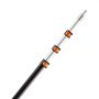 VEVOR Telescopic Extension Pole, 3.8-12 FT Multi-Purpose Extendable Pole, Sturdy Aluminum Alloy Paint Pole Extension with Flip-Lock Design, High Reach Roller Stick for Painting, Dusting and Cleaning