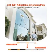 Telescopic Extension Pole 3.8-12 FT Multi-Purpose for Painting Cleaning