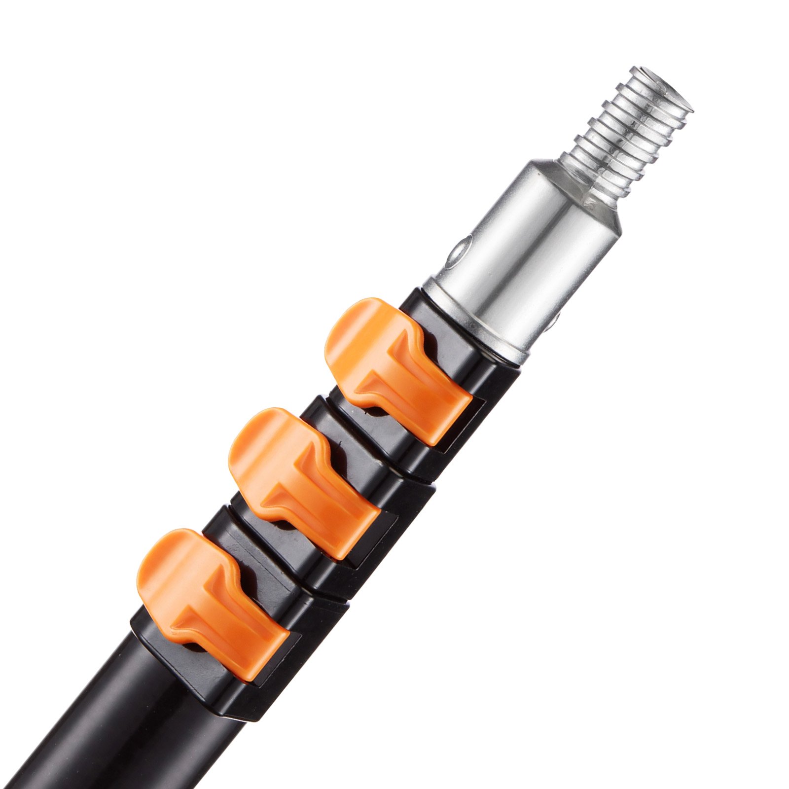 VEVOR Telescopic Extension Pole, 3.8-12 FT Multi-Purpose Extendable Pole, Sturdy Aluminum Alloy Paint Pole Extension with Flip-Lock Design, High Reach Roller Stick for Painting, Dusting and Cleaning