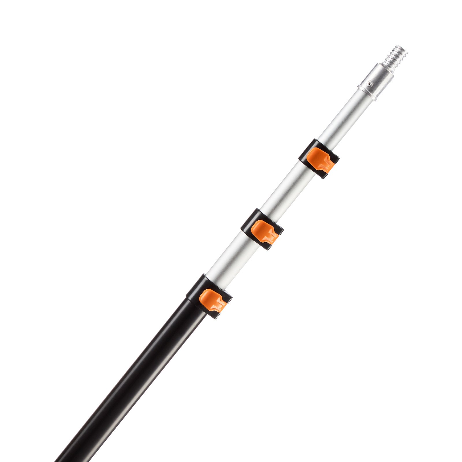 VEVOR Telescopic Extension Pole, 3.8-12 FT Multi-Purpose Extendable Pole, Sturdy Aluminum Alloy Paint Pole Extension with Flip-Lock Design, High Reach Roller Stick for Painting, Dusting and Cleaning