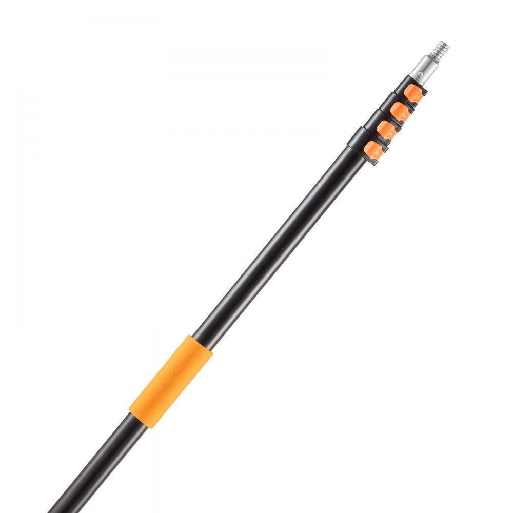 VEVOR Telescopic Extension Pole, 4.66-19 FT Multi-Purpose Extendable Pole, Sturdy Aluminum Alloy Paint Pole Extension with Flip-Lock Design, High Reach Roller Stick for Painting, Dusting and Cleaning