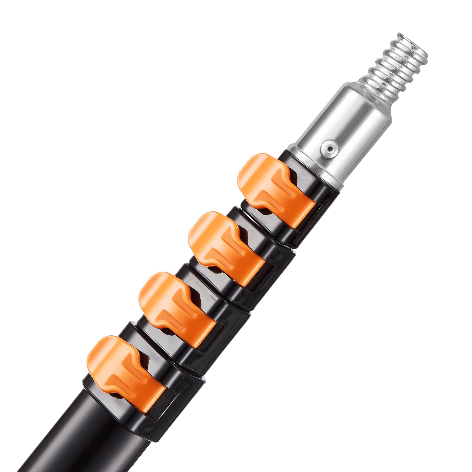 VEVOR Telescopic Extension Pole, 4.66-19 FT Multi-Purpose Extendable Pole, Sturdy Aluminum Alloy Paint Pole Extension with Flip-Lock Design, High Reach Roller Stick for Painting, Dusting and Cleaning