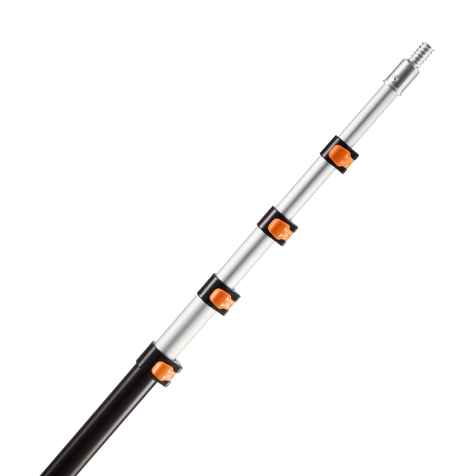 VEVOR Telescopic Extension Pole, 4.66-19 FT Multi-Purpose Extendable Pole, Sturdy Aluminum Alloy Paint Pole Extension with Flip-Lock Design, High Reach Roller Stick for Painting, Dusting and Cleaning