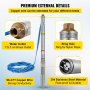 3" Sdm1.8/22 Borehole Deep Well Submersible Water Pump 550w + 30m Cable