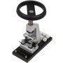VEVOR watch opener with adjustable clamp and black base, including additional tools.
