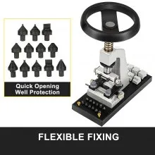VEVOR Bench Watch Opener 5700 Watch Case Back Opener for Screw Oyster Style Watch Case Opener and Closer Case Back Press Accessories Watchmaker for Watch Making and Repair