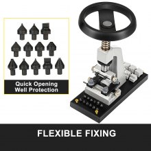 VEVOR Bench Watch Opener 5700 Watch Case Back Opener for Screw Oyster Style Watch Case Opener and Closer Case Back Press Accessories Watchmaker for Watch Making and Repair