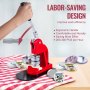 VEVOR Button Maker Machine 58mm Button Maker Machine 2.25 inch Badge Maker Machine with Free 1000 Pcs Button Parts and Circle Cutter(1000pcs 58mm 2.28 inch)