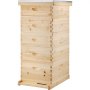 VEVOR 5 cajas de colmena de abejas de 10 marcos, 1 caja profunda y 4 marcos de colmena medianos, kit de caja de colmena Langstroth, marcos no incluidos