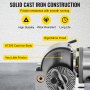 VEVOR BS-0 Precision Dividing Head, Horizontal Dividing Head with 3-Jaw Chuck, MT2 Tailstock BS-0 12.7 cm Semi Universal Dividing Head for Milling Machine Mill Gear Cutting