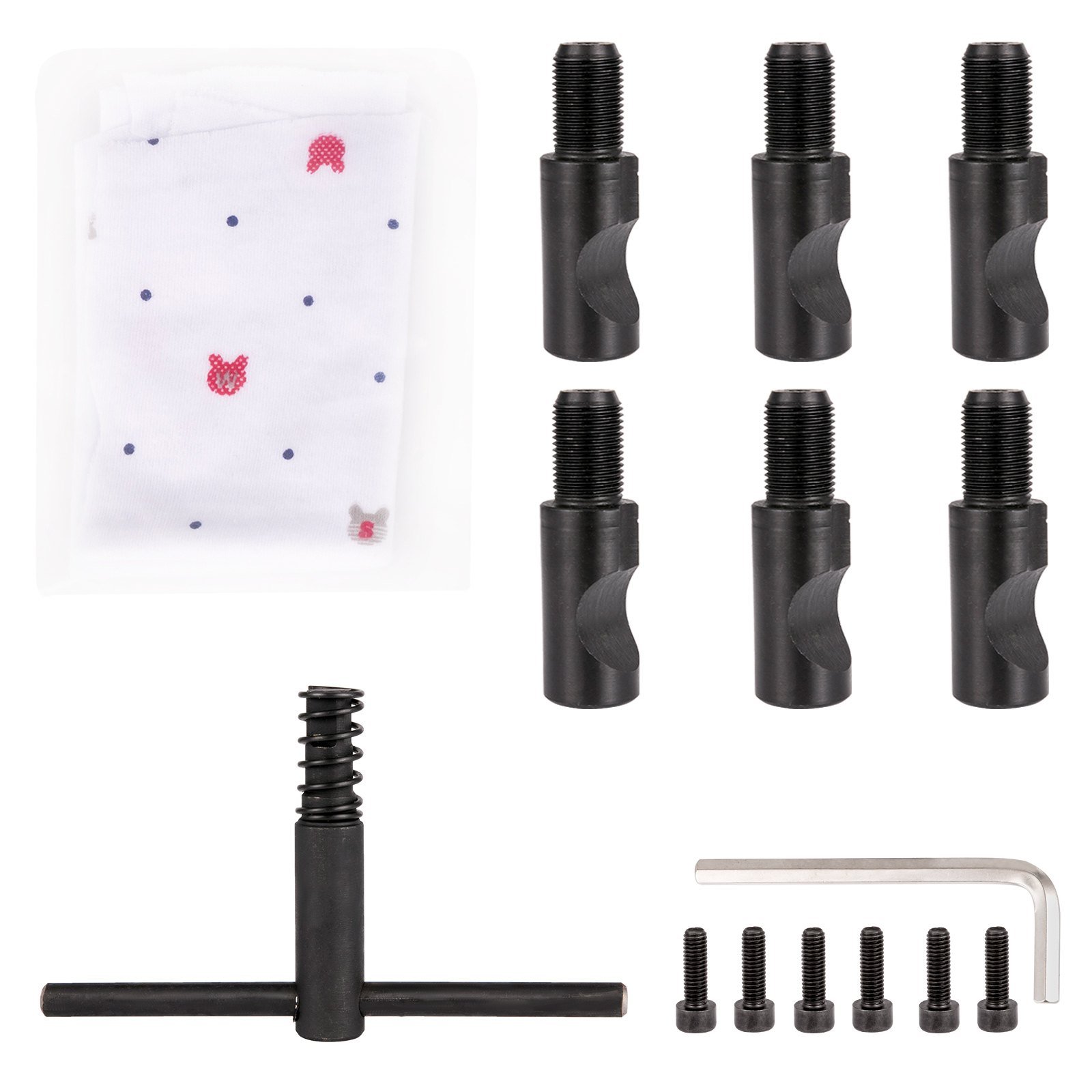 Router Collet Set 5C, Collet Adapter 6000 RPM, D1-8 Collet Chuck, Rotary Collet