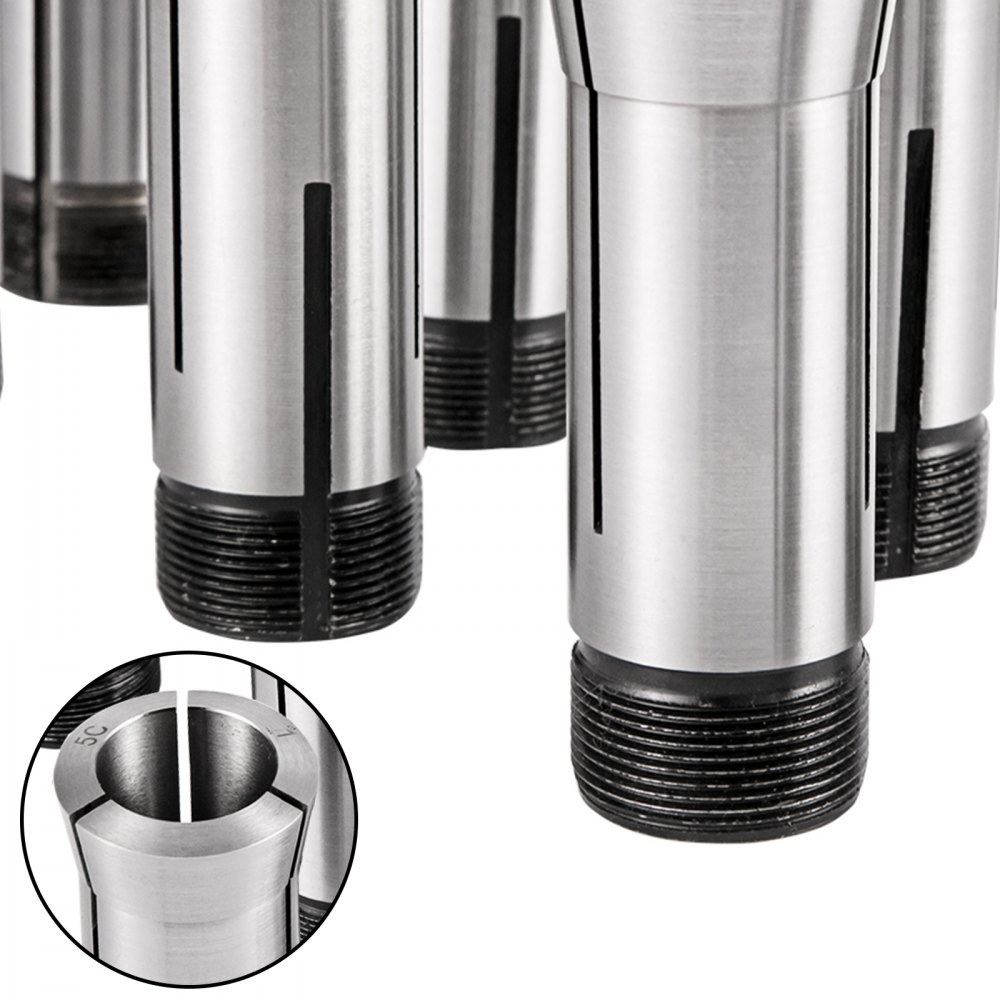 Vevor 5c Collet Set, Lathe Collet 15 Pcs, Precise 5c Collet Holder For Cnc Chuck