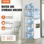 VEVOR 5 Tiers Water Jug Holder Single Row Water Bottle Rack para 5 garrafas Prata