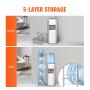 VEVOR 5 Tiers Water Jug Holder Single Row Water Bottle Rack para 5 garrafas Prata