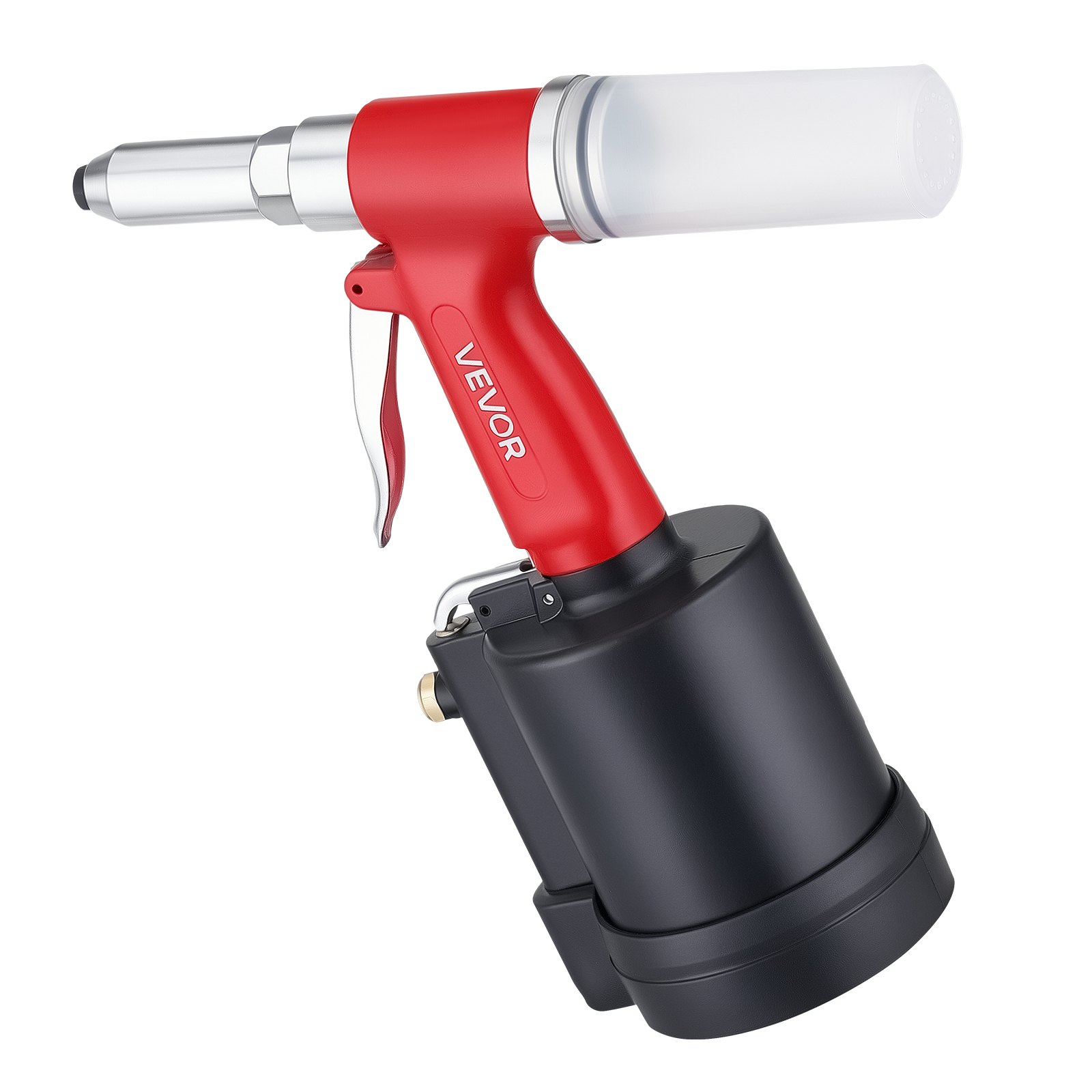 VEVOR Pneumatic Rivet Gun Kit with 3/32" 1/8" 5/32" 3/16" 1/4" Nosepieces, 3924 LBS Pulling Force, 3-Claw Secure Grip, Air Pop Riveter Tool for Automotive, Construction, Industrial Manufacturing