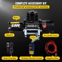 VEVOR 6000lbs 12V Recovery Electric Winch Truck Trailer Rope Remote Control