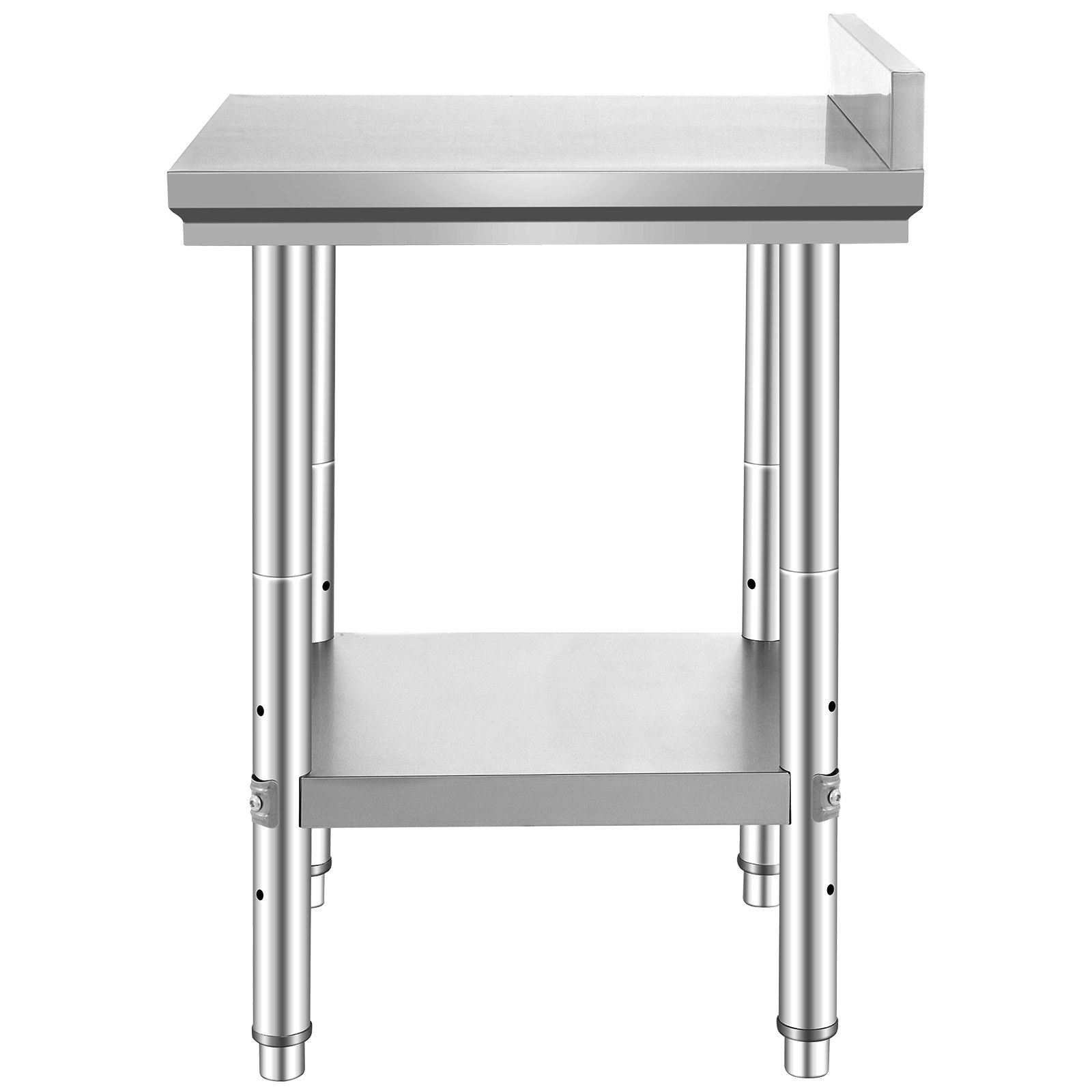 VEVOR 600x600mm Stainless Steel Kitchen Work Bench Food Prep Catering Table