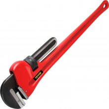 VEVOR 51" Cast Iron Handle Heavy-Duty Hook Jaw Straight Pipe Wrench
