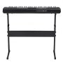 VEVOR 61 Key Digital Keyboard Piano, Lighted Keys, Electric Portable Piano with Adjustable Stand 600 Tones 500 Rhythms Built-In Speakers Sustain Pedal Headphones, USB MIDI for Beginners