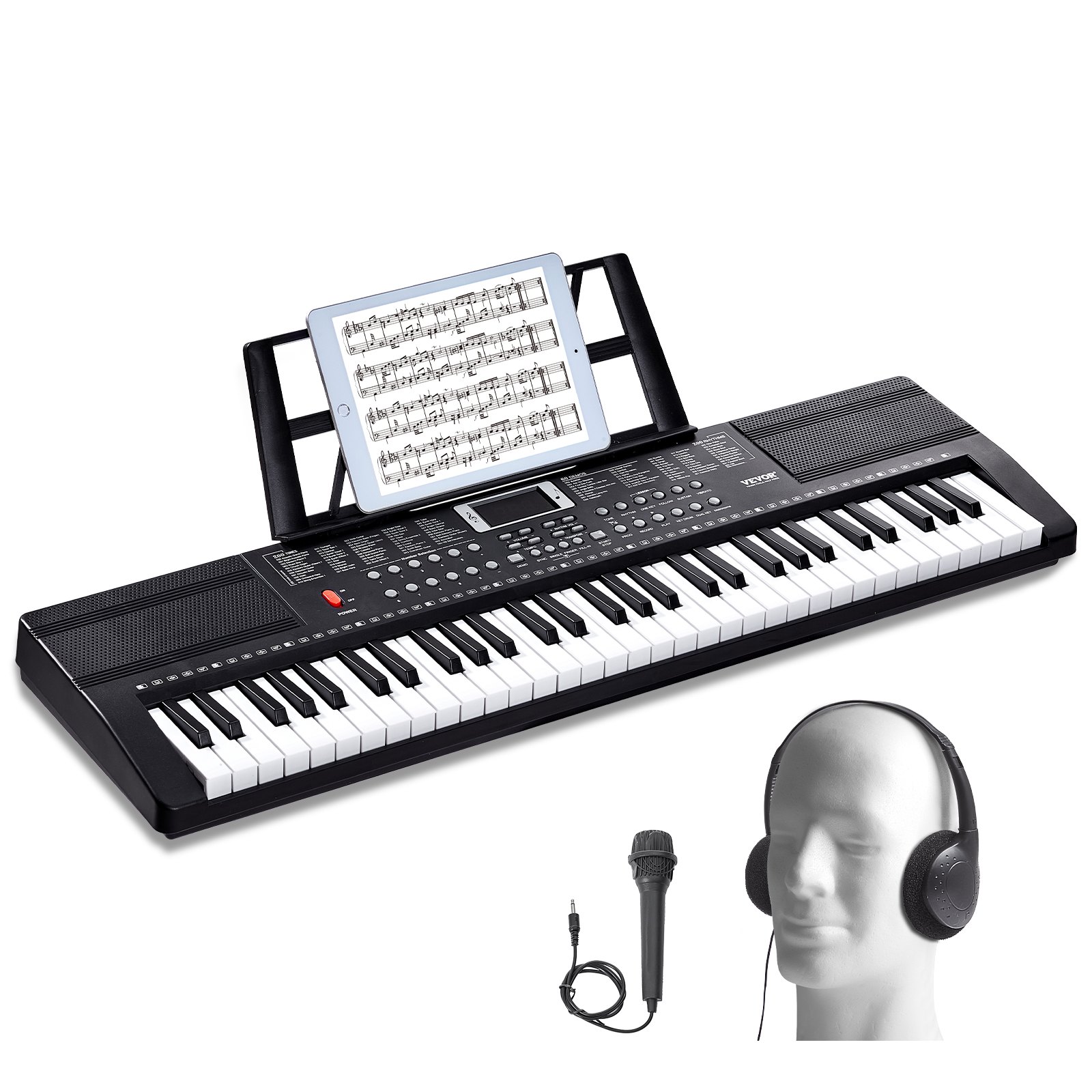 61 Key Digital Keyboard Piano Electric Portable 200 Tones 200 Rhythms 61 Key Digital Keyboard Piano Electric Portable 200 Tones 200 Rhythms