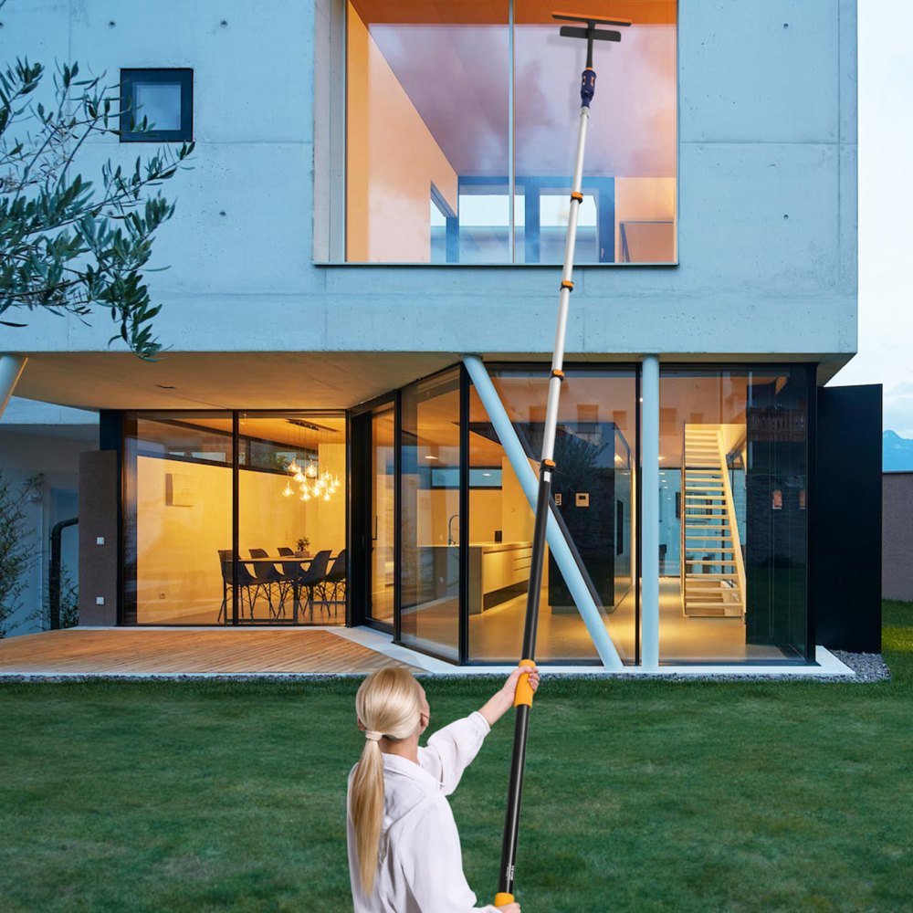 VEVOR Telescoping Pole, 6 to 24 FT Pole, Extension Multi-Purpose Pole, Sturdy Aluminum Alloy Paint Extendable Pole with Flip-Lock Design, Telescopic Pole for Painting, Dusting and Cleaning