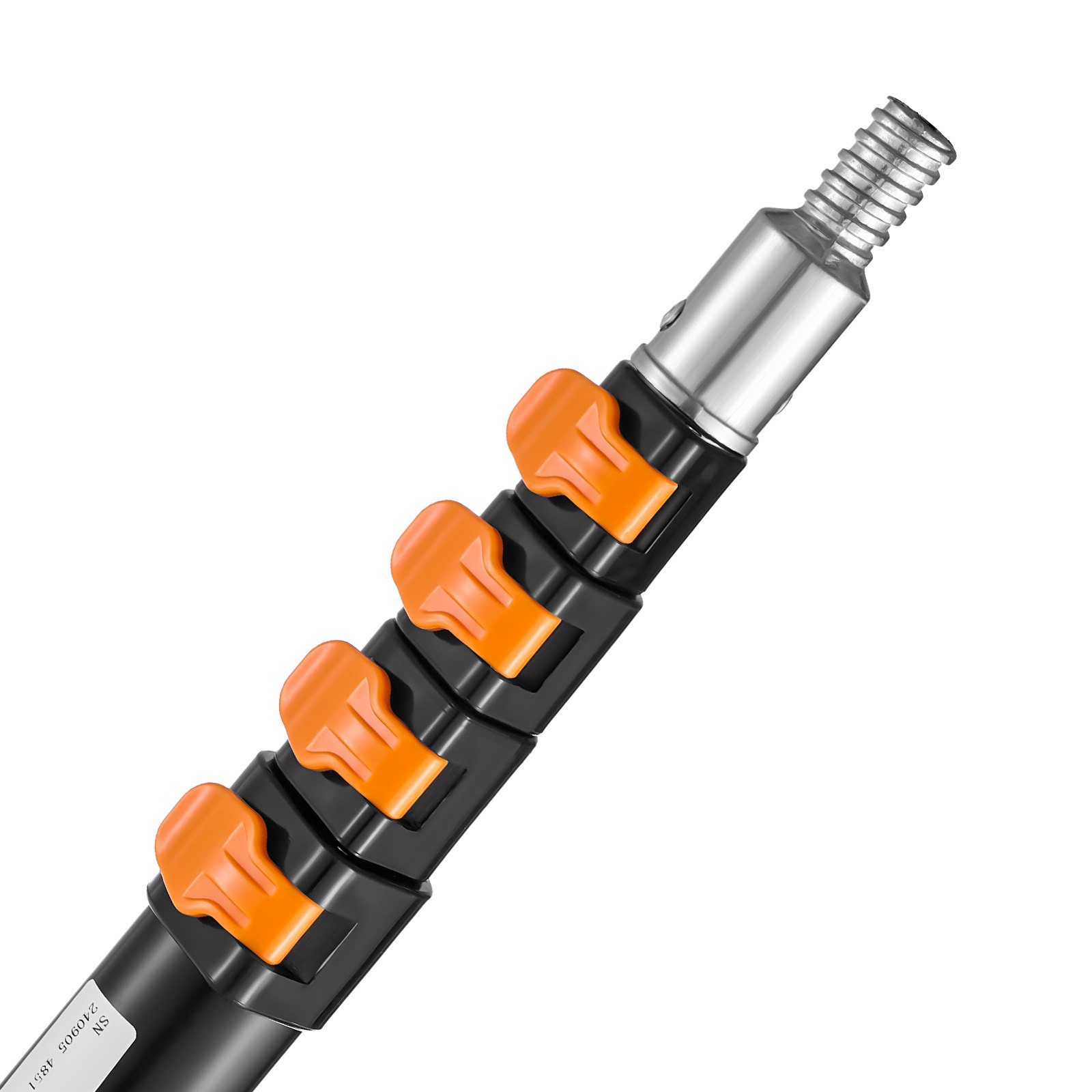 VEVOR Telescoping Pole, 6 to 24 FT Pole, Extension Multi-Purpose Pole, Sturdy Aluminum Alloy Paint Extendable Pole with Flip-Lock Design, Telescopic Pole for Painting, Dusting and Cleaning