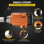 VEVOR Electric Demolition Hammer 1500W Electric Jack Hammer Breaker 65A Demolition Hammer Drill with 360° Rotary Ergonomic Handle for Concrete