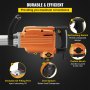 VEVOR Elektrisk nedrivningshammer 1500W Elektrisk hammerhammer 65A nedrivningshammer med 360° roterende ergonomisk håndtag til beton
