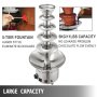 5 Tiers Commercial Stainless Steel Hot Luxury Chocolate Fondue Fountain