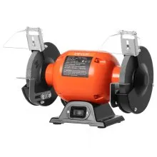Amoladora de banco VEVOR de 6 pulgadas, 250 W, 1750 RPM, amoladora de mesa de baja velocidad