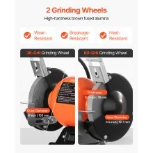 VEVOR Bench Grinder 6-inch Bench Grinder 250W 3450RPM High-Speed Table Grinders